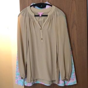 Lilly Pulitzer Silk Elsa Top size S